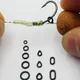 50PCS Carp Fishing Accessories Rig Rings Round Oval Tear Drop Hair Rig Blow Back Rig Micro Ring