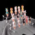 Acrylic Display Stand Rack Shelf Pottery Storage Rack Doll Clay Figurine Display Stand Transparent