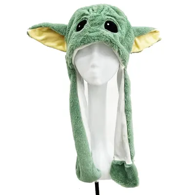 Disney Star Wars Baby Yoda Plush Hat Baby Yoda Figure Kawaii Cartoon Ears Hat Kids Toys Boys Girls