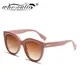 Fashion Pink Rivet Round Women Sunglasses 2021 Gradient Lens Eyewear Shade Retro 90s Square Decor