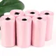 4Rolls 60pcs Dog Poop Bag for Dog Pets Waste Garbage Bags Carrier Biodegradable Cleaning up Bags