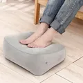 Portable Soft Footrest Pillow PVC Inflatable Foot Rest Folding Air Pillow Cushion Travel Office Home