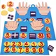NEW Kid Montessori Toys Felt Finger Numbers Math Toy Children Counting Early Learning For Toddlers