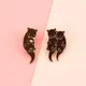 Cute Brown Otter Enamel Pin Custom Cartoon Badge Brooch Lapel Animals Pins Accessories Bag Mother