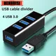 USB 3.0 4 Ports HUB Splitter High Speed Multi Splitter USB Adapter Expander Cable For Desktop PC