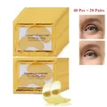 InniCare 40pcs Beauty Gold Crystal Collagen Patches For Eye Moisture Anti-Aging Acne Eye Mask Korean