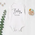 Baby 2023 Newborn Baby Bodysuits Cute Toddler Jumpsuits Baby Announcement Coming Soon 2023 Romper