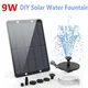 DIY 9W Solar Water Fountain for Garden Decorate with Nozzles Water Pipe for Bird Bath Solar Powered