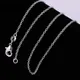 1 PCS 925 Sterling Silver 16/18/20/22/24 Inch Length 1MM Rolo Chain Fashion Necklaces For Women Men