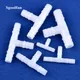 5~200pcs 4~13mm White PE Tee Connector Aquarium Tank Adapter Air Pump Hose Pagoda Joints Garden