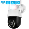 5MP 20X Optical Zoom Video Surveillance WiFi Camera Waterproof 100M Night Vision Police Light Alarm