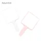 Autumnfish Large Makeup Mirror Hand-held Makeup Mirror White Pink HD Cosmetic Mirror Comfortable