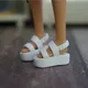 1 pair for barbie doll shoes original bjd 1/6 dolls accessories black shoes for barbie doll house