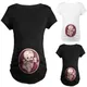 Summer Pregnancy Tshirt Size S-3XL Maternity Cute Baby Print O-Neck Short Sleeve T-Shirts Women