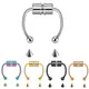 1PC Magnet Nose Ring Stainless Steel Horseshoe Ring Nose Clip Non-pierced Nose Hoop Magnetic Nose