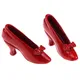 1 Pair 1:12 Dollhouse Miniature Accessories Red High-heeled Shoes Princess Shoe Dolls Accessory