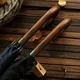 New Arrival Japanese Brand Long Umbrella 8K Windproof Wooden Handle Large Men Umbrellas Rain Quality