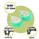 1.2V 80mAh Ni-MH Rechargeable Batteries Coin Cell with Solder Pins Rechargeable Button Cell Battery