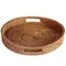 Rattan household desktop tea tray fruit bread basket portable fruit bowl hotel tray towel basket