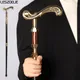 Elegant Luxury Walking Stick Men Decorative Walking Cane Women Bronze Handle Noble Pattern