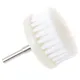 60mm White Soft Drill Powered Brush Head For Cleaning Car Carpet Bath Surface Cleaning Of Fabric