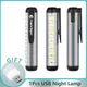 Mini XPE+COB Flashlight Beads Ultra Bright Torch Lamp With Clip Magnet Work Light Type-C