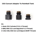 Co2 Cylinder Convert Adapter To Paintball CO2 Tank Thread Fit Co2 Cartridge Or SodaStream CO2