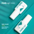 Nailpop Fast Dry Nail Glue with Brush Nail Art Tips Glitter Acrylic Decoration Nail Art Tools