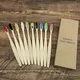 10PCS Colorful Natural Bamboo Toothbrush Set Soft Bristle Charcoal Teeth Whitening Bamboo