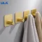 ULA Self Adhesive Home Kitchen Wall Door Hook Key Rack Kitchen Towel Hanger Aluminum Hanger Towel