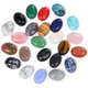 5pc Natural Stone Cabochon Oval Charm Egg Shape Flatback Stone Loose Cabochon for DIY Jewerly Ring