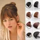 MANWEI Synthetic Wig Air bangs Natural Short Brown Blond Black Fake Hair Fringe Extension For Women