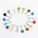 Colorful Crystal Pink Stars Lobster Clasp Charms 14MM 10pcs/lot For Glass Living Memory Locket DIY