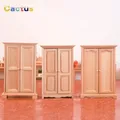 1:12 Dollhouse Miniature Wardrobe Lockers Vertical Cabinet Storage Cabinet Bedroom Furniture Model