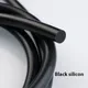 Black Solid Silicone Cord Dia 1mm~25mm White Rubber Gasket Trim Seal Strips O Ring High Temperature