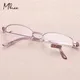 2021 Women Thin Frame Half Frame Metal Alloy Anti-fatigue Reading Glasses High Quality Purple