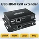 USB HDMI KVM extender splitter over Ethernet 1080P Extender HDMI USB KVM Extender splitter HDMI Loop