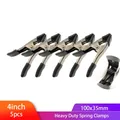 5PCS 4 Inch Steel Metal Spring Clamps 4" Clip Max Jaw Opening 20cm Large Super Heavy Duty spring