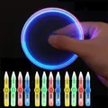 LED Spinning Pen Ball Pen Fidget Spinner Hand Top Glow In Dark Light EDC Stress Relief Toys Kids Toy