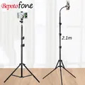 1.2/1.6/2.1m Portable Aluminum Phone DSL Camera live tripod stand Mount Digital Camera Tripod