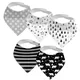 Baby Bandana Bibs Set Newborn Feeding Drool Bibs 100% Organic Cotton Triangle Scarf Saliva Towel