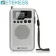 Retekess TR106 Mini Radios Portable AM FM Battery Operated Radio Pocket Radio Speaker Stereo LCD