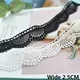 2.5CM Wide New White Black Cotton Embroidered Lace Fabric Fringe Ribbon Collar Trim DIY Curtains
