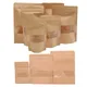 10Pack Small Gift Bags Paper Kraft Paper Candies Bags with Zip Lock Wedding Birthday Party Kids