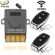 Smart Home Wireless Remote Control Switch RF 433Mhz AC 220V 30A Remote on Off Switch Control for