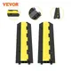 VEVOR Cable Protector Ramp Wire Cable Cover Cord Guard 2 Channels Rubber + PVC 11000LBS Speed Bump