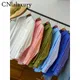 CNlalaxury Pink Oversized Shirts For Women Long Sleeve Cotton Tops Boyfriends Loose Elegant Shirts