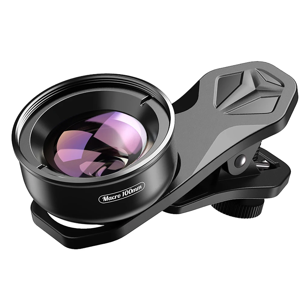 APEXEL For Dropshipping Camera Phone Lens 100mm Macro Mobile Lens Macro Camcorder Lenses for iPhone Samsung All Smartphone
