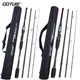 Goture 4-piece Lure Fishing Rod 1.98M 2.1M 2.4M 2.7M 3M 30T+24T Carbon Fiber Spinning Casting Fishing Rod Bass Pike Travel Rod