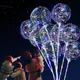 5/10Pcs Luminous Bobo Balloon Transparent LED Light Up Balloons Helium Flashing Balloons for Party